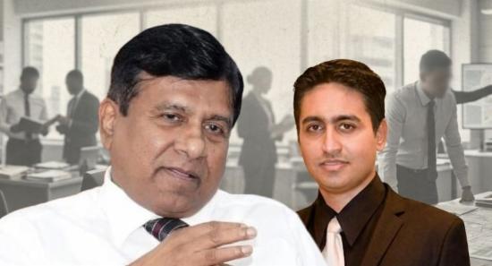 Wijeyadasa At CIABOC After Son's Arrest